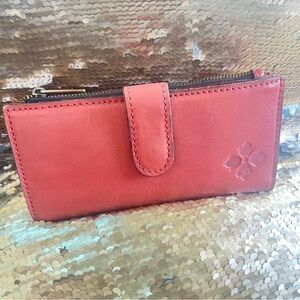 Patricia Nash Annesley coral wallet